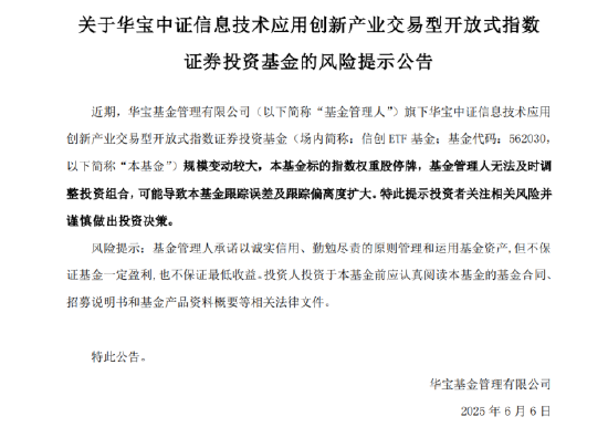 逐“光”而行(😐)？信创新晋“吸金大户”，562030叒(🗡)现天量，基金公司紧急提示(🦐)风险！金融科技突然变脸，什么原因